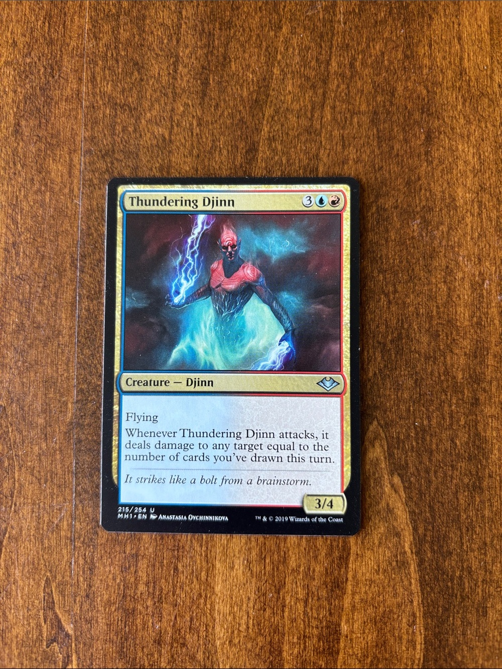 Thundering Djinn MTG Card - Blue/Red
